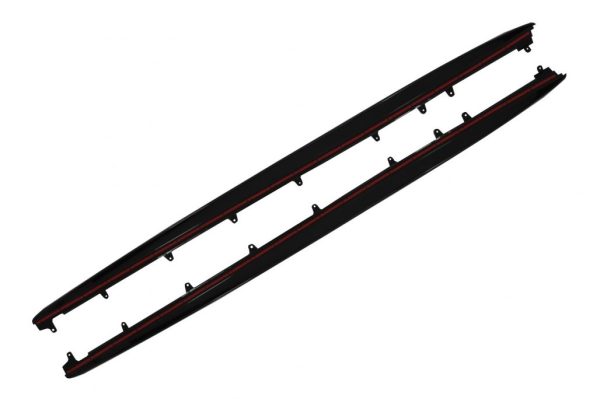 Side Skirts Extension suitable for BMW 5 Series G38 Long Wheel Base Saloon (2017-up) M Performance Design Piano Black