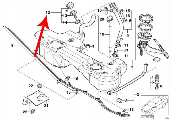 NEW GENUINE BMW F20 F40 F23 F30 G20 F10 F30 F12 F11 G15 F15 FUEL TANK FILLER CAP 16117482902 - Image 2