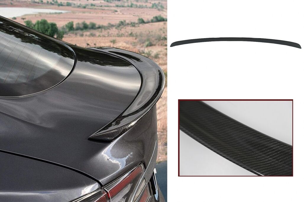 Trunk Spoiler suitable for Tesla Model S (2012-up) Real Carbon - Image 13