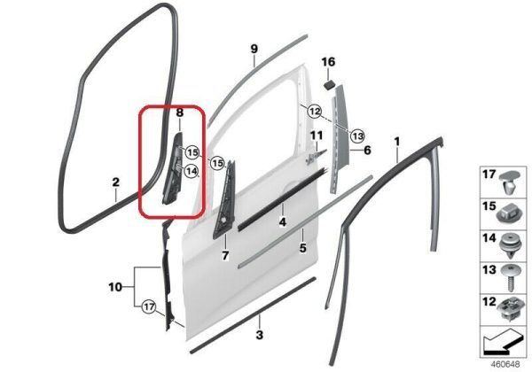 BMW NEW GENUINE F45 FRONT FRONT DOOR HARMAN KARDON TWEETER SPEAKER COVERS PAIR - Image 3