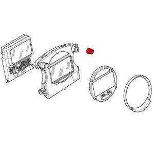 MINI NEW GENUINE COOPER R50 R52 R53 S CENTER CONSOLE TRIM RING CHROME 62106936278