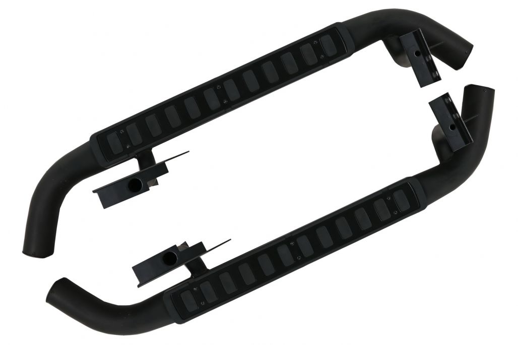 Running Boards Side Steps Suitable for Land Rover Defender 90 (1990-2016) Black Edition