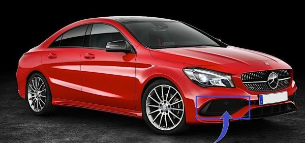 NEW GENUINE MERCEDES BENZ CLA CLASS C117 FRONT LOWER BUMPER GRILL RIGHT O/S A1178857600 - Image 2