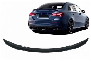 Trunk Spoiler suitable for Mercedes A-Class Sedan V177 (2018-up) A45 Design Piano Black