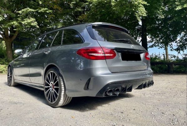 C43 Night Package ANG Facelift Look Rear bumper diffuser For Mercedes W205/ S205 15-21 - Image 9