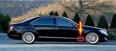 NEW GENUINE MERCEDES MB S CLASS W221 FRONT FENDER CHROME MOULDING TRIM RIGHT O/S A2216904080 - Image 2
