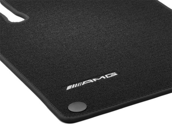 Genuine AMG Black Velour floor mats carpets set For Mercedes C205 A205 Coupe/ Cabrio - Image 2