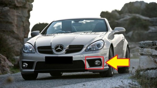 NEW GENUINE MERCEDES MB SLK CLASS R171 AMG FRONT BUMPER FOG LIGHT GRILL LEFT N/S A1718851753 - Image 2