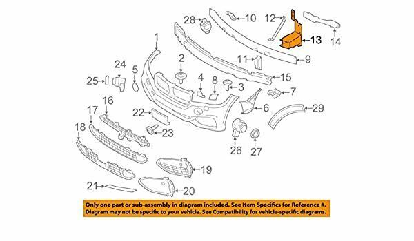 NEW GENUINE BMW X5 X6 SERIES PETROL ADAPTER ELEMENT FRONT END PAIR SET N/S + O/S - Image 2