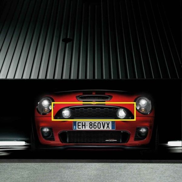 NEW GENUINE MINI SET ADDITIONAL HEADLIGHT HEADLAMP SPOT FOG LIGHT BLACK 63120420291