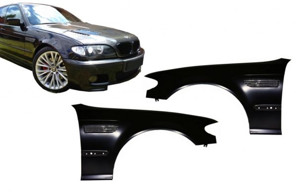 M3 Design Front Wide Fenders for BMW E46 Facelift 2001-2004 Saloon / Touring - Image 9
