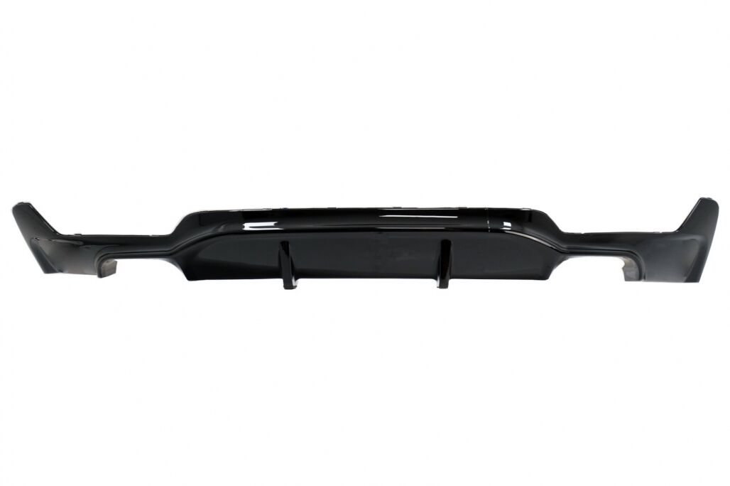 Front Bumper Spoiler Lip with Rear Bumper Diffuser Twin Double Outlet and Exhaust Muffler Tips suitable for BMW 4 Series F32 F33 F36 Coupe Cabrio Grand Coupe (2013-03.2019) M-Performance Design - Image 5