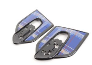 MINI NEW F55 F56 F57 SIDE SCUTTLE PAD SET SPEEDWELL BLUE PAIR LEFT RIGHT 51142355379
