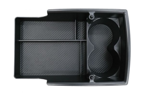 Central Console Storage Box suitable for Tesla Model S (2012-up) Model X (2015-up) Black - Image 2