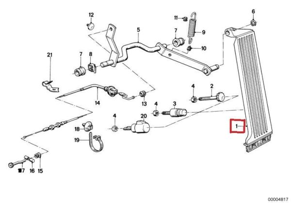 NEW GENUINE BMW 3 SERIES E30 ACCELERATOR PEDAL 35411156488 - Image 2