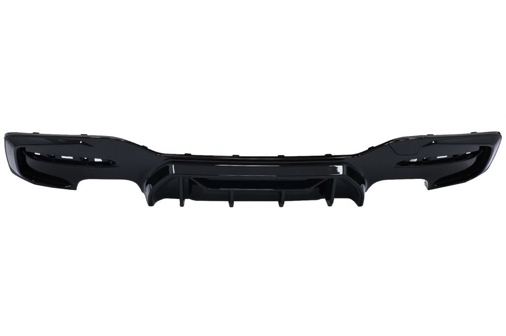 Rear Bumper Spoiler Valance Diffuser Twin Double Outlet suitable for BMW 1 Series F20 F21 LCI (2015-2019) Piano Black Competition Design - Image 3