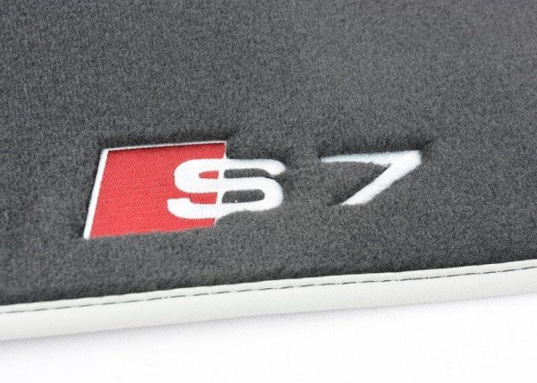 NEW GENUINE AUDI S7 13-16 FRONT & REAR PREMIUM BLACK TEXTILE FLOOR MATS LHD 4G8061270AMNO - Image 5