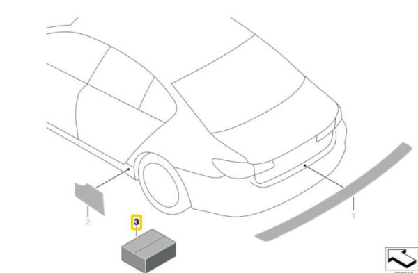 NEW GENUINE BMW E90  E60 F20 F30 MOUNTING KIT PAINT PROTECTION FOIL 51912410645 - Image 2