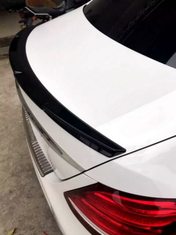 Trunk Spoiler Lid suitable for Mercedes E-Class W213 (2016-2019) B Design Piano Black - Image 13