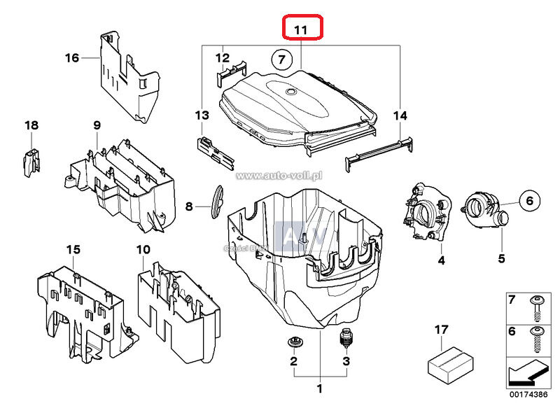BMW NEW GENUINE E81 E82 E84 E87 E88 E90 E91 E92 E93 ELECTRIC BOX COVER 12907544575 - Image 2
