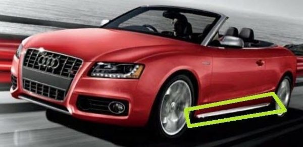 NEW GENUINE AUDI A5 S5 08-16 SIDE SKIRT STONE CHIP GUARD PRIMED LEFT N/S 8T0854931AGRU - Image 2
