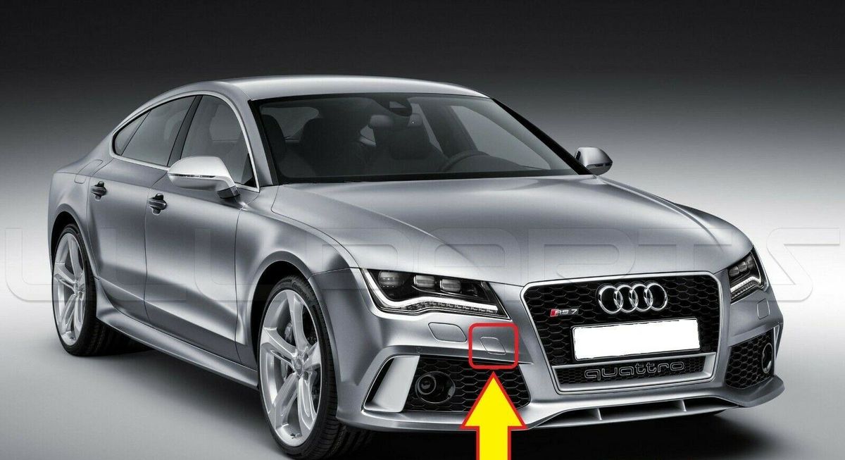NEW GENUINE AUDI RS7 FRONT BUMPER TOW HOOK EYE COVER CAP 4G8807241CGRU
