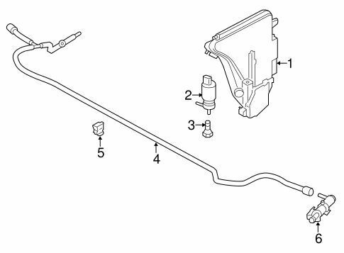 BMW 6 F12 F13 F06 NEW BUMPER HEADLIGHT N/S LEFT WASHER SPRAY NOZZLE 61677246087 - Image 2