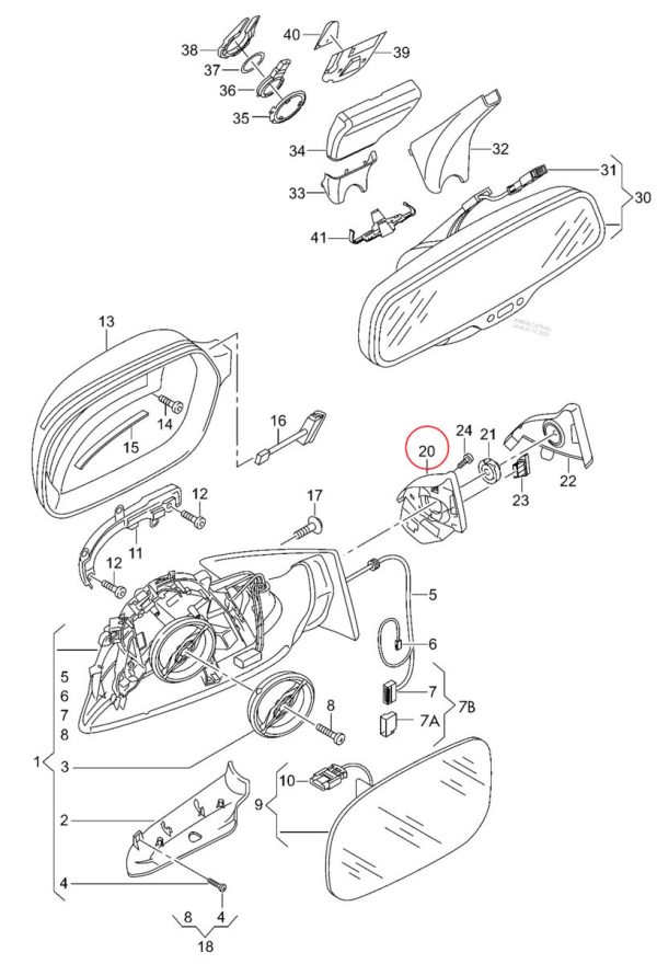 NEW GENUINE AUDI A5 FRONT RIGHT DOOR SPEAKER INNER COVER 8T08575054PK - Image 2