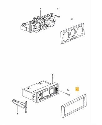 NEW GENUINE PORSCHE 996 CARRERA 986 BOXSTER CLIMATE CONTROL BLACK SURROUND TRIM 9965523390001C - Image 2