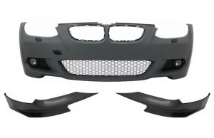 Front Bumper suitable for BMW 3 Series E92 E93 (2006-2009) with Bumper Splitters Spoiler Non-LCI Coupe Cabrio M-Technik Look