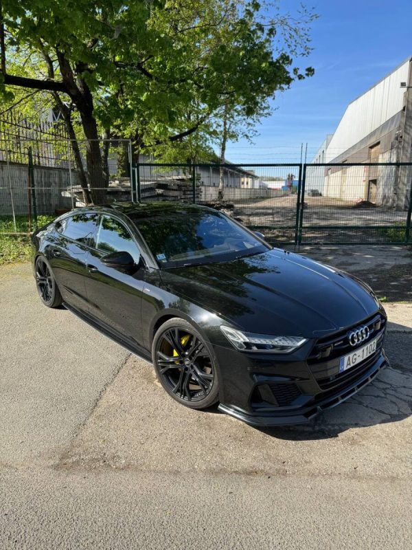 Underskirt set for Audi A7 4K C8 S Line or RS7 Side skirts addons ABS - Image 5