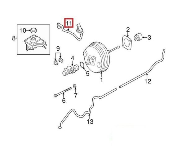 NEW GENUINE PORSCHE 991 991 R VACUUM HOSE 99135557710 - Image 4