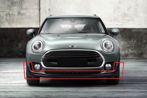 MINI NEW GENUINE F54 CLUBMAN FRONT BUMPER LOWER SPOILER BAND FITS ONLY WITH PDC 51117451336