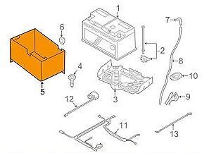 NEW MINI GENUINE R55 R56 R57 R58 R59 R60 R61 BATTERY THERMAL INSULATION 70 AH 61217599242 - Image 2