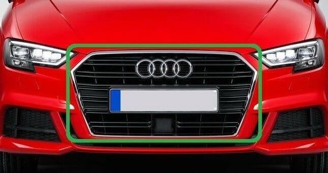 NEW GENUINE AUDI A3 2016-2018 S LINE FRONT CENTER RADIATOR GRILL ACC 8V3853651ABRN4 - Image 2