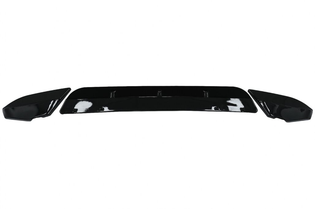 Front Bumper Spoiler Lip suitable for BMW X4 G02 (2018-Up) Piano Black - Image 5