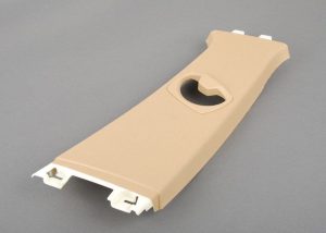 BMW NEW GENUINE 3 E90 E91 05-12 BEIGE O/S RIGHT CENTER B-PILLAR TRIM 51437141070