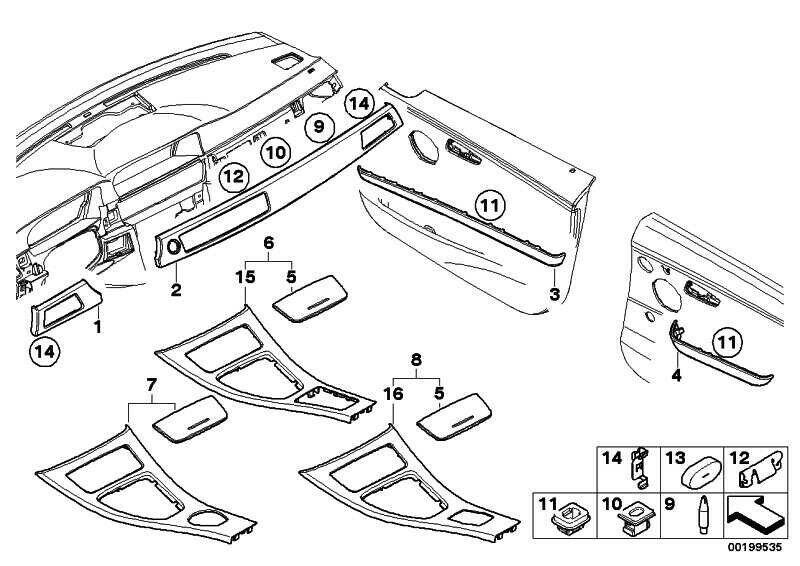 BMW NEW GENUINE E90 E91 3 SERIES 05-08 ASHTRAY TITAN MATTE COVER 51166970139 - Image 2