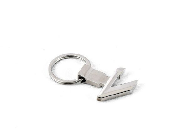 NEW GENUINE BMW 7 SERIES COLLECTION METAL CHROME KEY RING FOB 80272454653 - Image 2