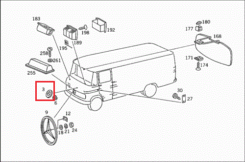 NEW GENUINE MERCEDES BENZ T2 CAMPER TRUCK VAN FRONT EMBLEM BADGE A6738100018 - Image 2