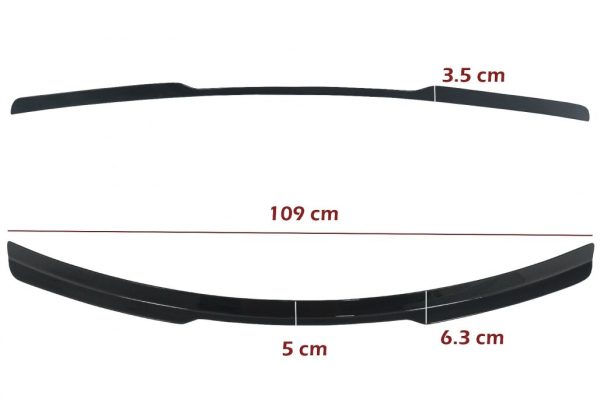 Add-On Roof Spoiler Cap suitable for Audi Q8 SUV (2018-up) Sport Design Piano Black - Image 4
