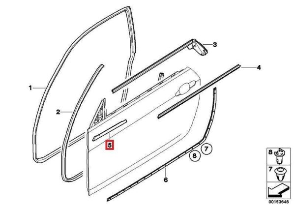 NEW GENUINE BMW 3 SERIES E92 E93 OUTSIDE SHAFT COVER GLOSS BLACK RIGHT O/S 51338036664 - Image 2