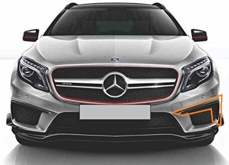 NEW GENUINE MERCEDES BENZ GLA X156 AMG FRONT BUMPER LEFT SIDE SPOILER FLICK A1568853925 - Image 2