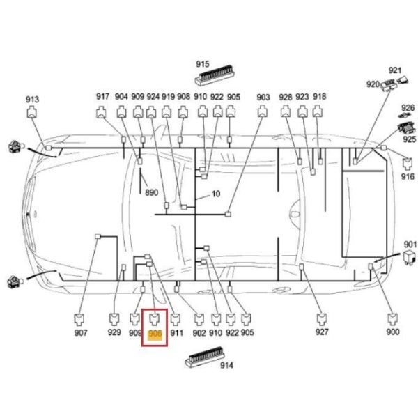 NEW GENUINE MERCEDES MB OBD DIAGNOSTIC CONNECTOR CONTACT PLUG A2025405981 - Image 2