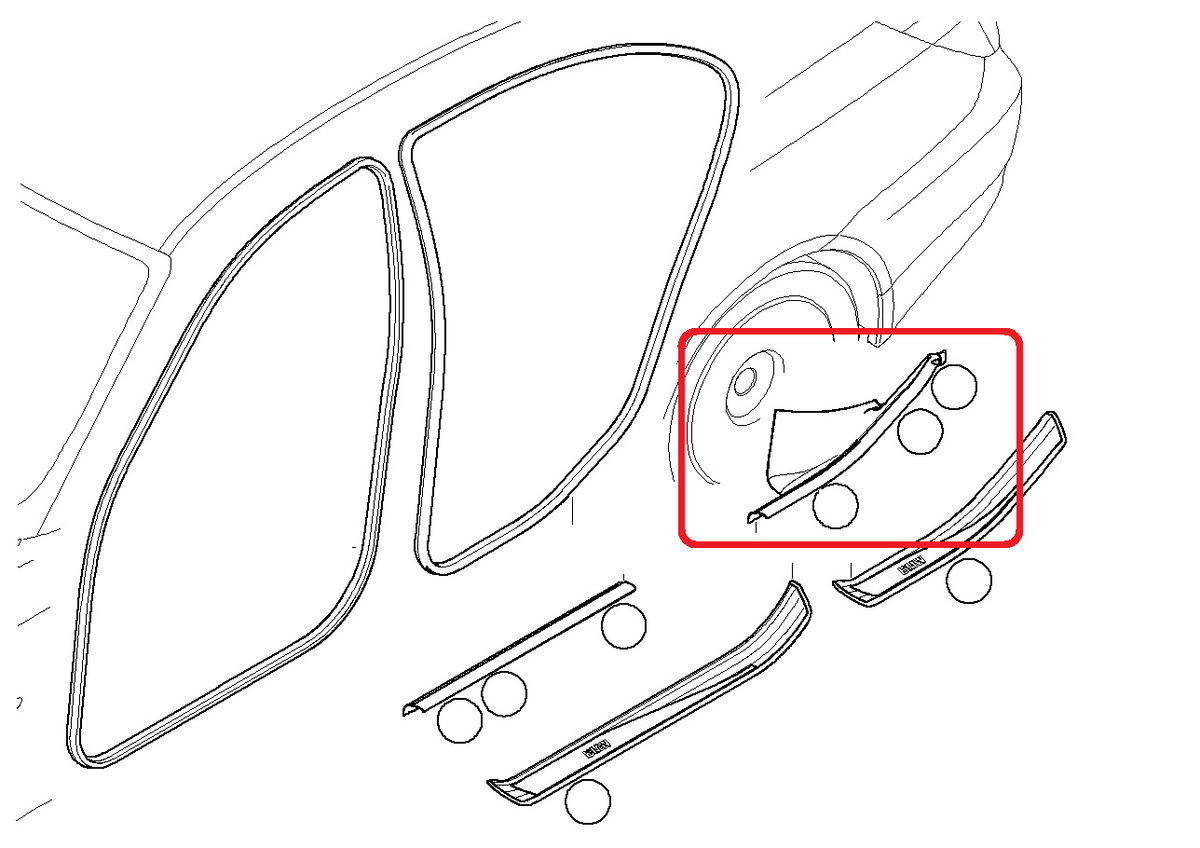 BMW NEW GENUINE 5 SERIES E60 E61 REAR INTERIOR SILL STRIP COVER LEFT N/S BEIGE 51477069519 - Image 2