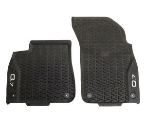 NEW GENUINE AUDI Q7 16- FRONT BLACK RUBBER ALL WEATHER FLOOR MATS LHD 4M1061221C041