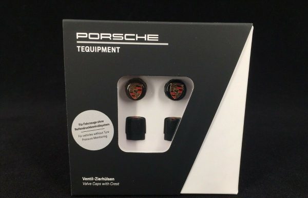 Black Wheel nipple caps for Porsche 99104460266 - Image 2