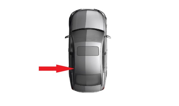 NEW GENUINE MERCEDES MB X204 GLK ROOF COVER STRIP REAR LEFT A2046903782 - Image 2