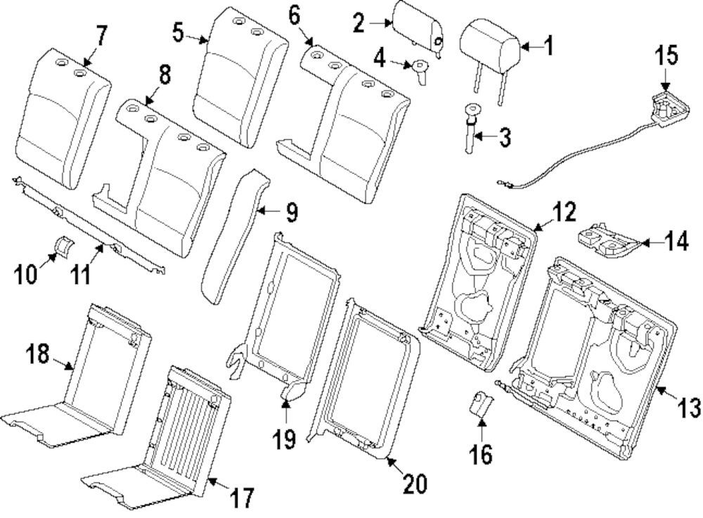 BMW NEW GENUINE 5 F10 10-16 REAR SEAT BLACK N/S LEFT OUTTER ISOFIX MOUNT COVER 52207247229 - Image 2