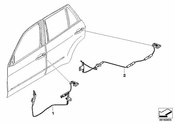 BMW NEW GENUINE E70 E70LCI E71 REAR O/S RIGHT DOOR HANDLE LIGHTING 63177184662 - Image 6